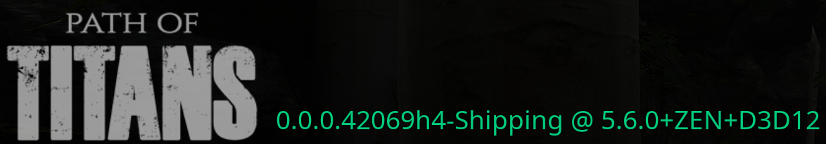 Path of Titans main menu.